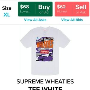 Supreme Wheaties t- shirt size XL
